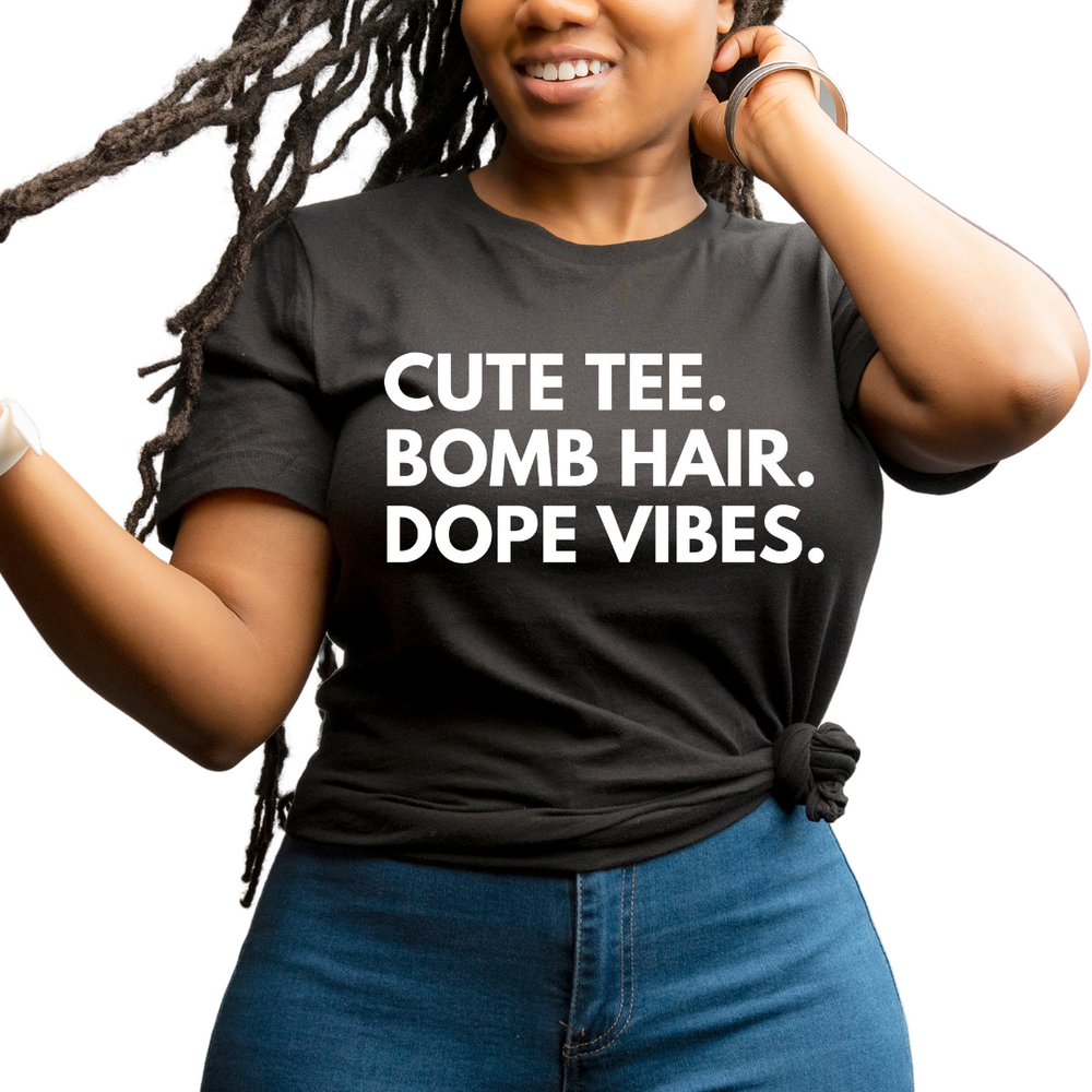 Cute Tee & Bomb Hair